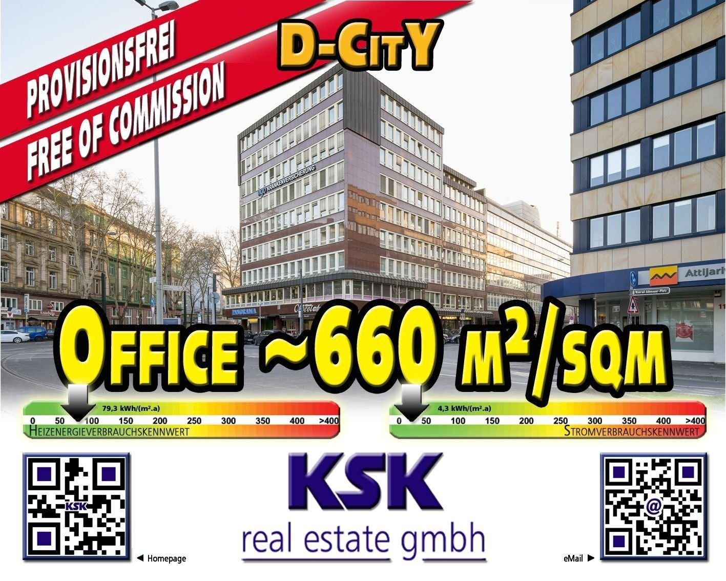 Bürofläche zur Miete provisionsfrei 16 € 660 m²<br/>Bürofläche von 376 m² bis 660 m²<br/>Teilbarkeit Stadtmitte Düsseldorf 40210