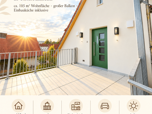 Wohnung zur Miete 1.250 € 4 Zimmer 105 m² Geschoss 2/3 frei ab 01.11.2026 Berggasse 7 Unterbalzheim Balzheim 88481