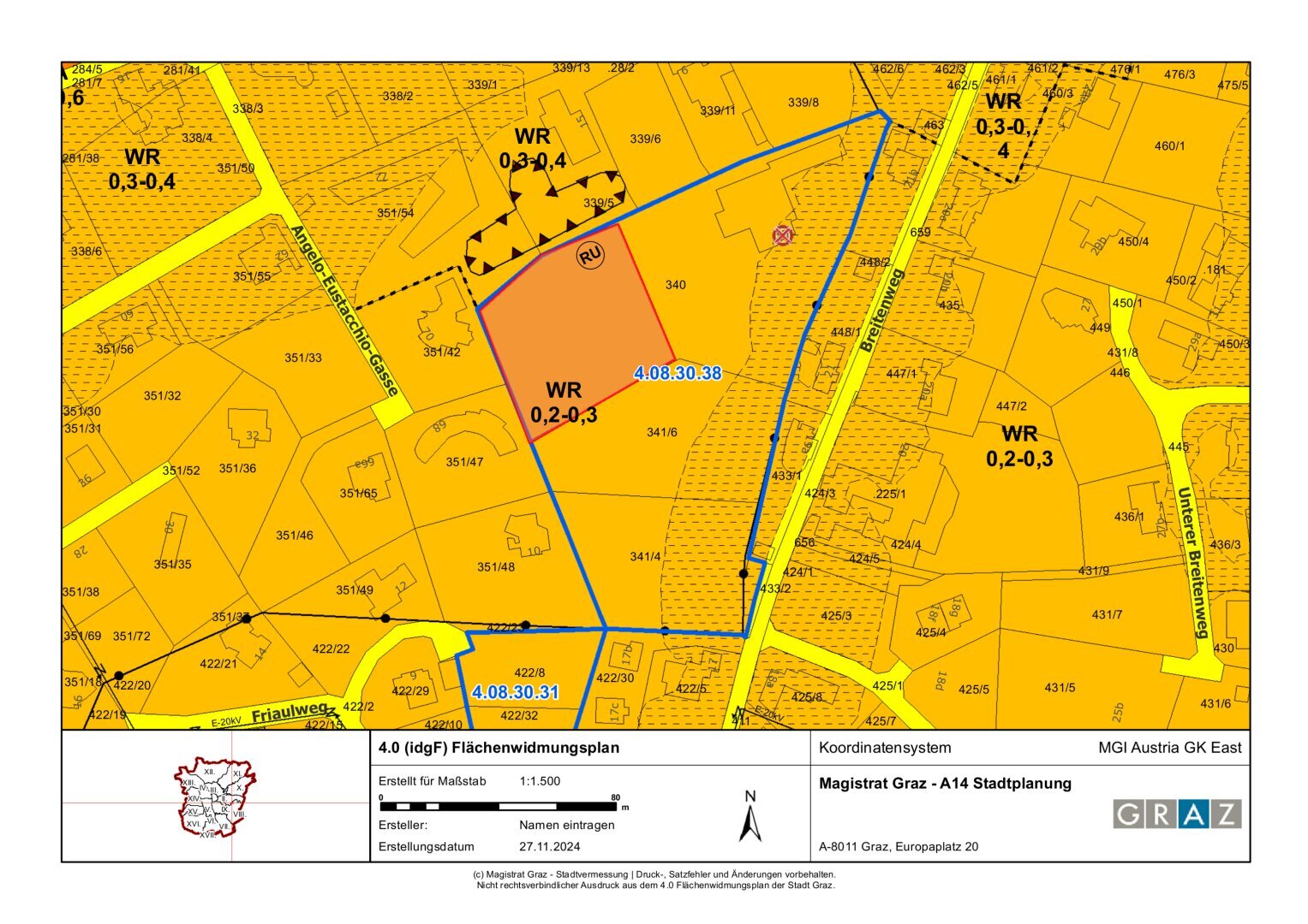 Grundstück zum Kauf 7.688 m²<br/>Grundstück Breitenweg Sankt Peter Graz 8010