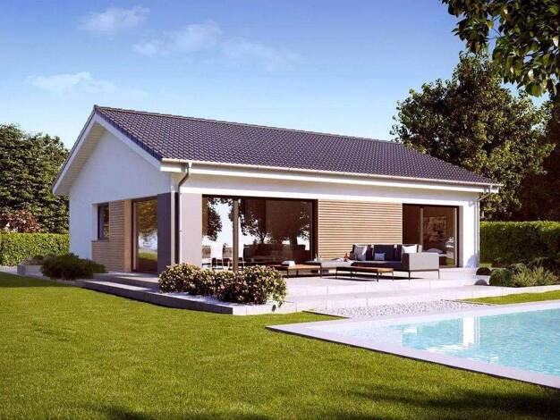 Bungalow zum Kauf - Erstbezug provisionsfrei 223.100 € 3 Zimmer 86,5 m² 1 m² Grundstück BURGBLICK GRUNDSTÜCK EXKLUSIV NUR FÜR DANWOOD-HAUS Güssing 7540