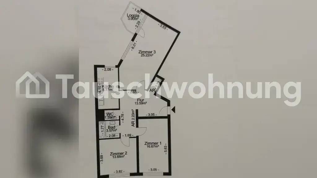 Wohnung zur Miete Tauschwohnung 870 € 3 Zimmer 90 m² 7. Geschoss Tegel Berlin 13435