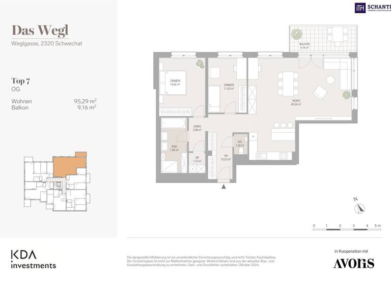Wohnung zum Kauf - Erstbezug 476.150 € 3 Zimmer 95,3 m² 1. Geschoss Weglgasse Schwechat 2320