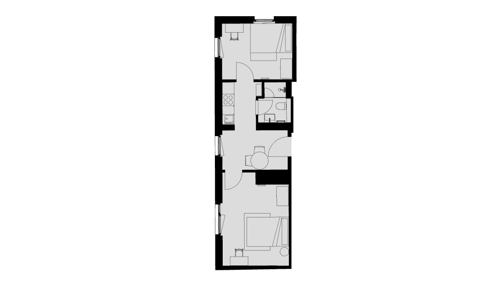 Wohnung zur Miete Wohnen auf Zeit 550 € 2 Zimmer 10,5 m²<br/>Wohnfläche 09.01.2025<br/>Verfügbarkeit Berliner Straße 22 Zentrum - Nord Leipzig 4105