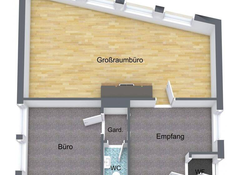 Bürofläche zur Miete provisionsfrei 670 € 2,5 Zimmer 60 m² Bürofläche Amberg 92224