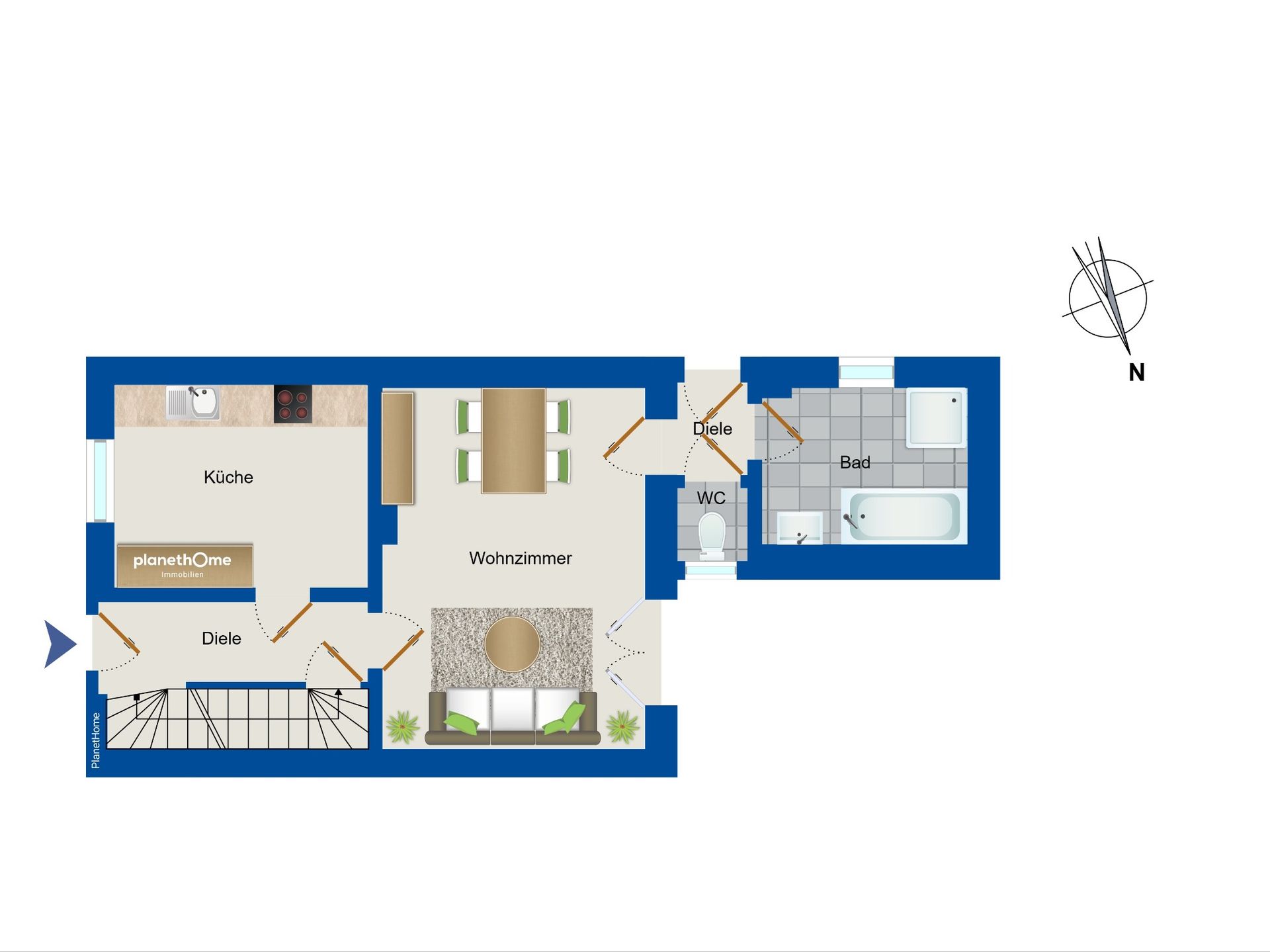 Doppelhaushälfte zum Kauf 249.000 € 4 Zimmer 76,6 m²<br/>Wohnfläche 374 m²<br/>Grundstück Hochemmerich Duisburg 47228