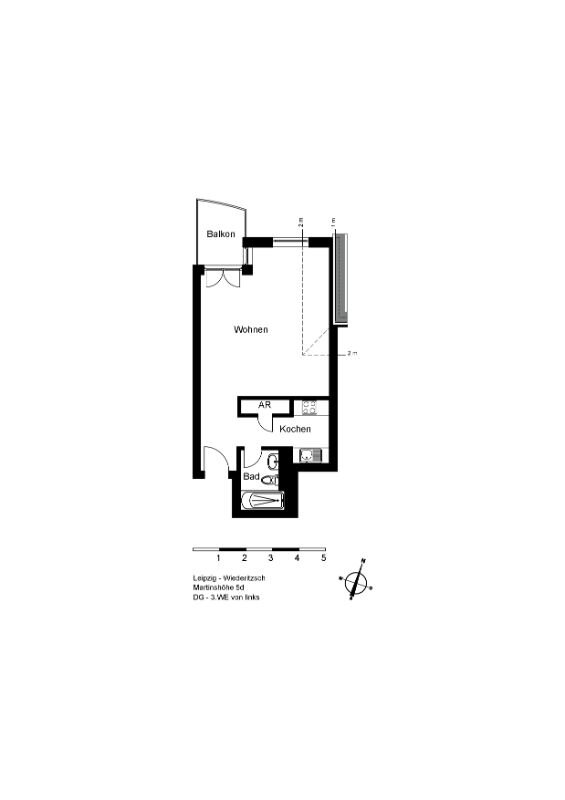 Wohnung zur Miete 402 € 1 Zimmer 40,2 m²<br/>Wohnfläche 01.03.2025<br/>Verfügbarkeit Martinshöhe 5d Wiederitzsch Leipzig 04158