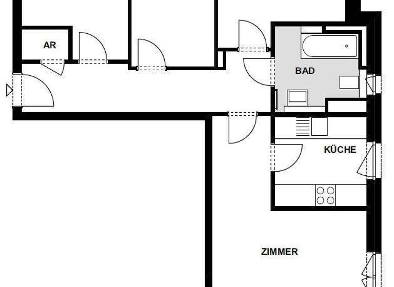 Wohnung zur Miete - Erstbezug 1.298 € 4 Zimmer 86,5 m² frei ab sofort Suurheid 65 Rissen Hamburg 22559