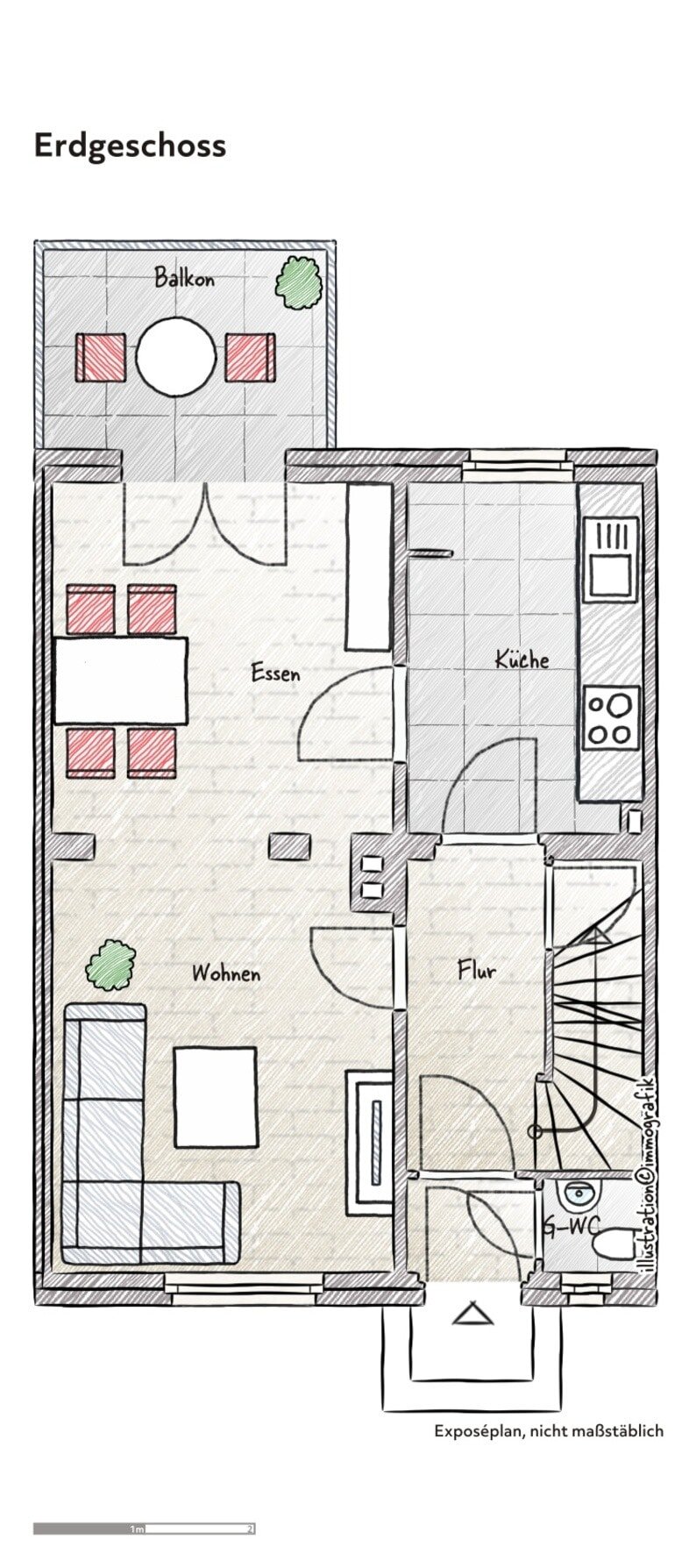 Doppelhaushälfte zum Kauf 165.000 € 5 Zimmer 95 m²<br/>Wohnfläche 801 m²<br/>Grundstück Gehren Ilmenau 98694