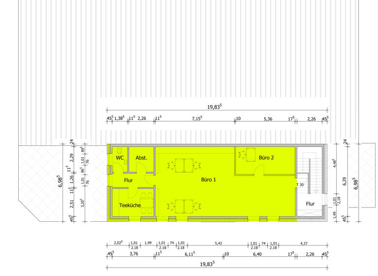 Bürogebäude zur Miete 1.100 € 2 Zimmer 105 m² Bürofläche Aschhausen Bad Zwischenahn 26160