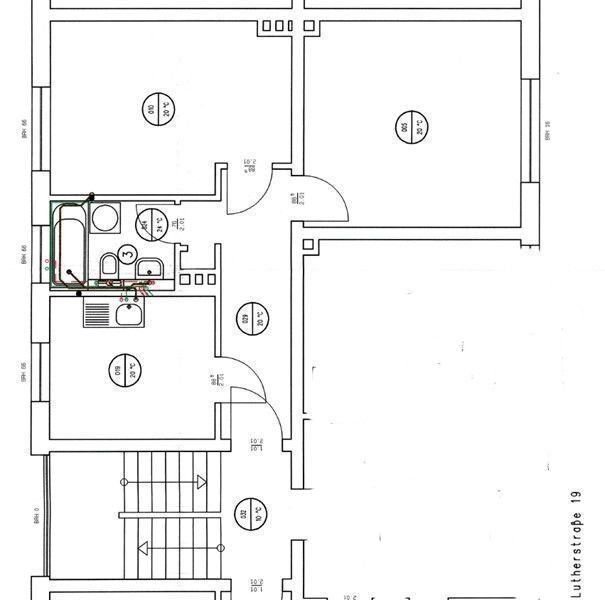 Wohnung zur Miete 310 € 2 Zimmer 52,3 m²<br/>Wohnfläche 1.<br/>Geschoss ab sofort<br/>Verfügbarkeit Lutherstraße 19 Lutherviertel 221 Chemnitz 09126