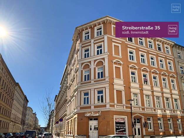 Wohnung zur Miete 750 € 3 Zimmer 89 m² 3. Geschoss Streiberstraße 35 Innenstadt Halle 06110