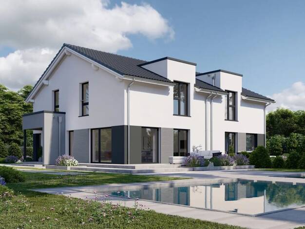 Doppelhaushälfte zum Kauf - Erstbezug 619.000 € 5 Zimmer 132 m² 355 m² Grundstück Lützelburg Gablingen 86456