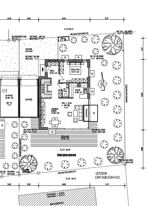 Grundstück zum Kauf 1.250.000 € 400 m²<br/>Grundstück vorhanden<br/>Baugenehmigung Solln München 81479