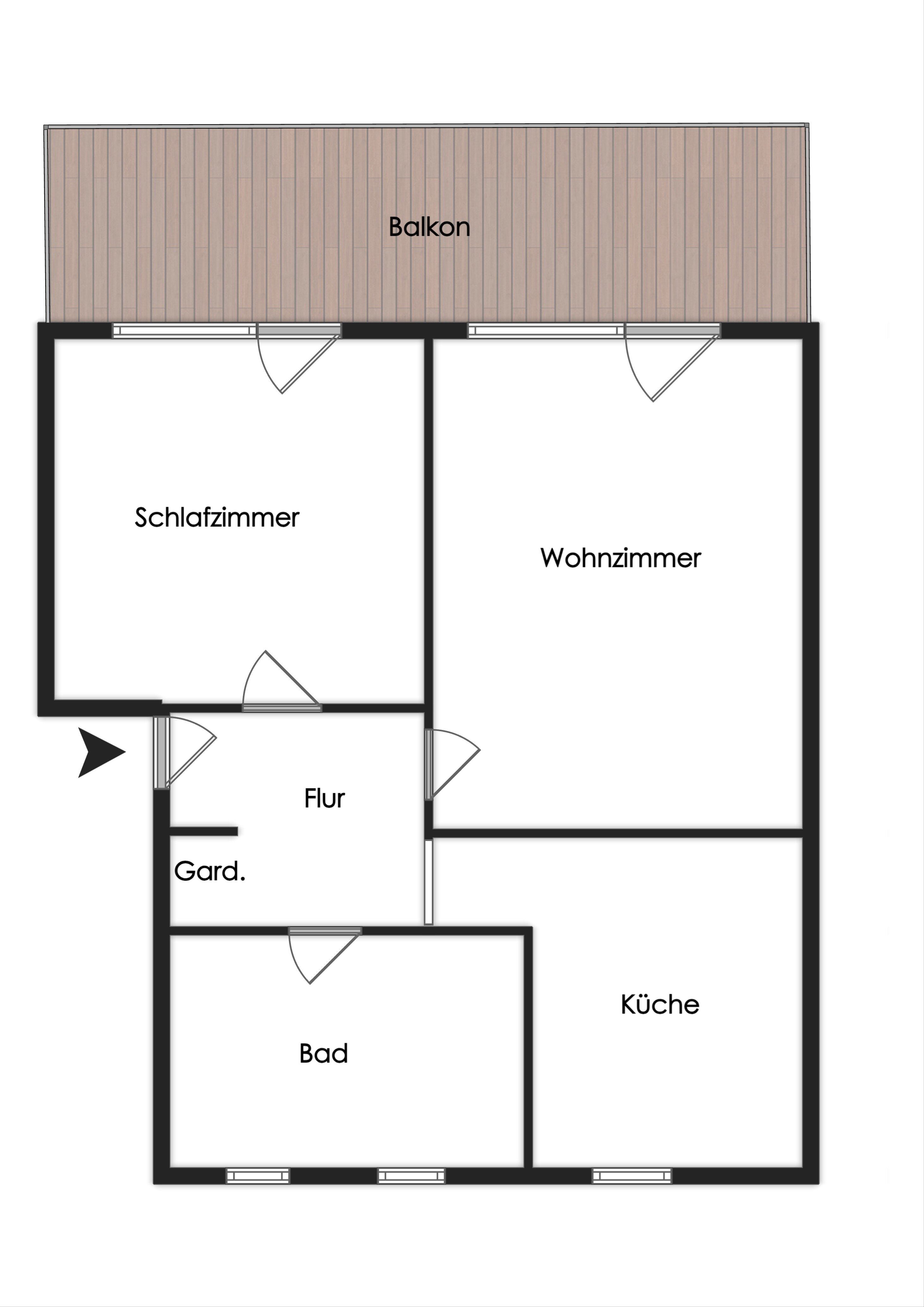 Wohnung zur Miete 520 € 2 Zimmer 65 m²<br/>Wohnfläche Westerstede Westerstede 26655