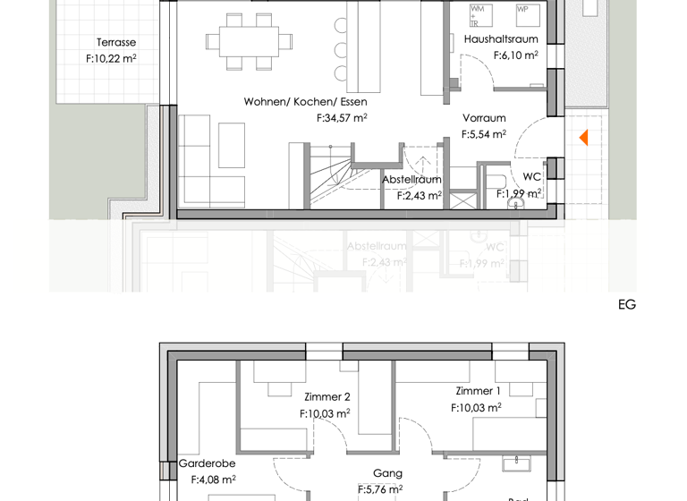 Doppelhaushälfte zur Miete - Erstbezug 4 Zimmer 99,2 m² 222,6 m² Grundstück Altenburg 3591