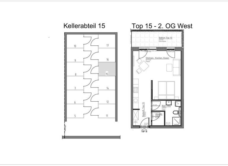 Studio zur Miete 850 € 1 Zimmer 2. Geschoss Volders 6111