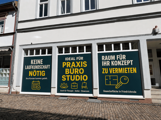 Praxis zur Miete provisionsfrei 6,50 € 185 m² Bürofläche Hauptstraße 23 Friedrichroda Friedrichroda 99894