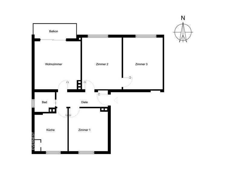 Wohnung zum Kauf 325.000 € 4 Zimmer 78 m² 1. Geschoss Dottendorf Bonn 53129