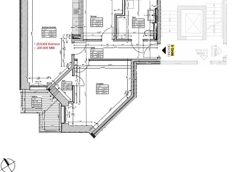 Studio zur Miete 1.090 € 3 Zimmer 73,3 m² Alexandrinenstraße 35 Paulsstadt Schwerin 19055