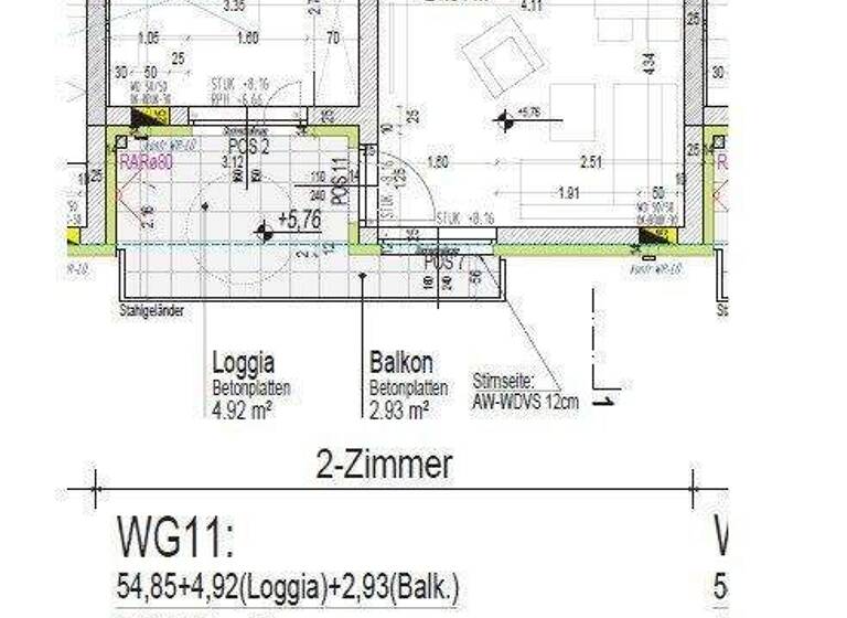 Wohnung zur Miete 337 € 2 Zimmer 59,8 m² frei ab 01.04.2026 Pramwiese 1 Zell an der Pram 4755