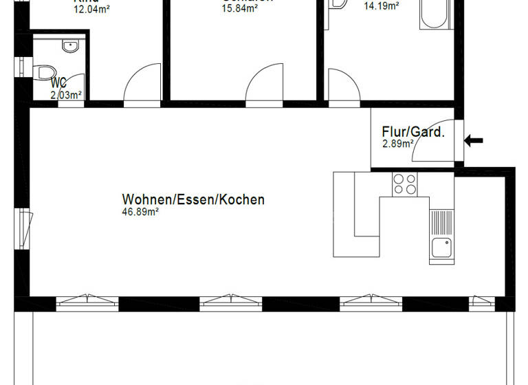 Wohnung zum Kauf - Neubau 359.000 € 3 Zimmer 116 m²<br/>Wohnfläche 1.<br/>Geschoss Münster Münster 86692