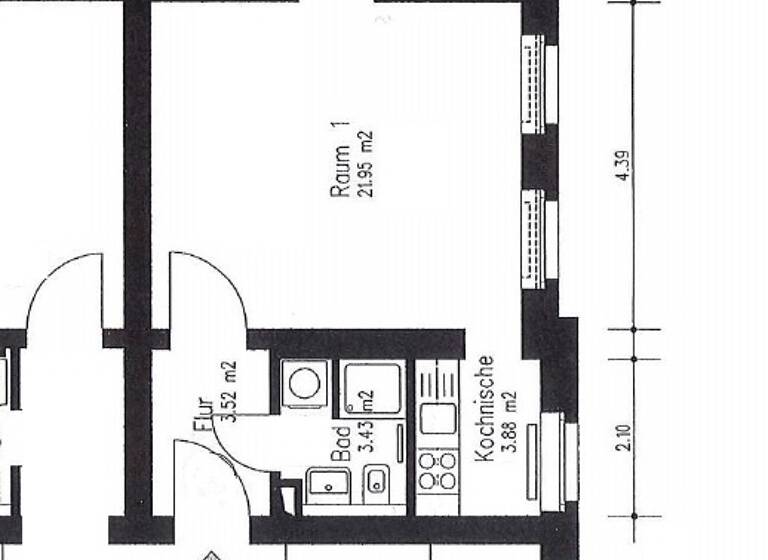 Wohnung zum Kauf 325.000 € 2 Zimmer 42,6 m² Kruppstrasse 17 Moabit Berlin 10557