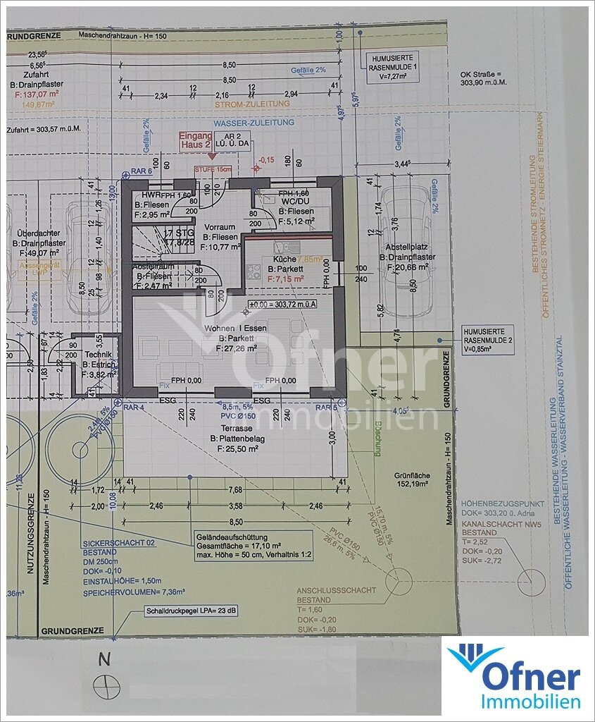 Doppelhaushälfte zum Kauf 390.000 € 4 Zimmer 102,9 m²<br/>Wohnfläche 375 m²<br/>Grundstück Wildon 8410