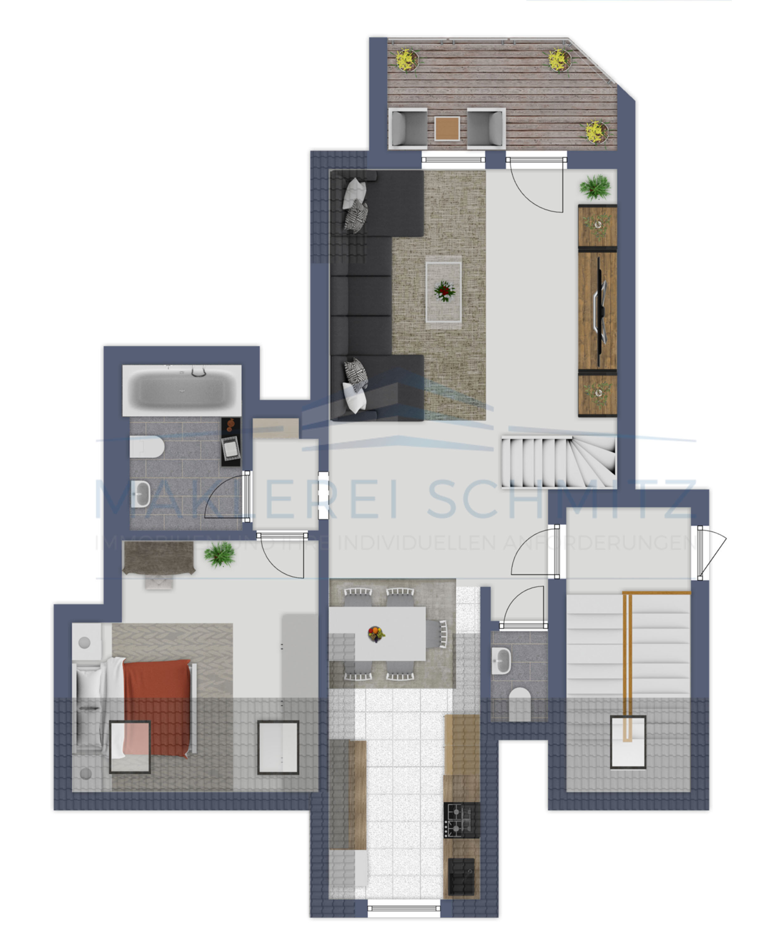 Wohnung zum Kauf 281.692 € 3 Zimmer 85 m²<br/>Wohnfläche 3.<br/>Geschoss Rotter See Troisdorf 53844