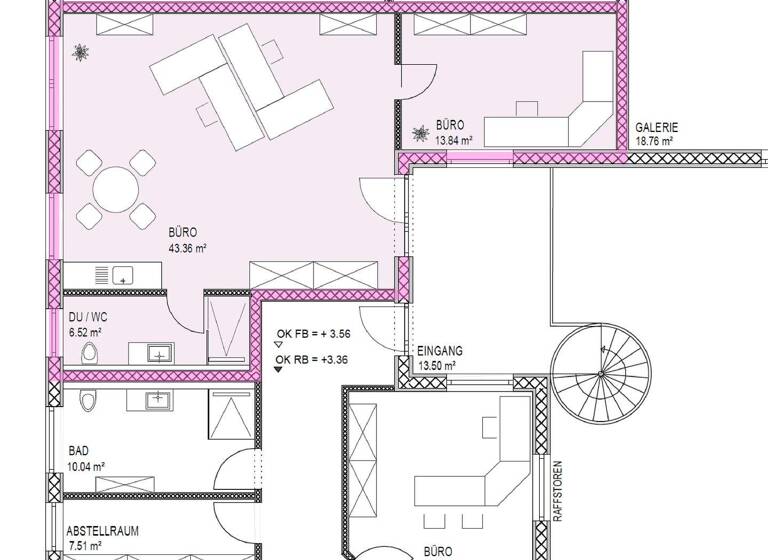 Bürofläche zur Miete provisionsfrei 809 € 2 Zimmer 63,7 m² Bürofläche Pürgen 86932