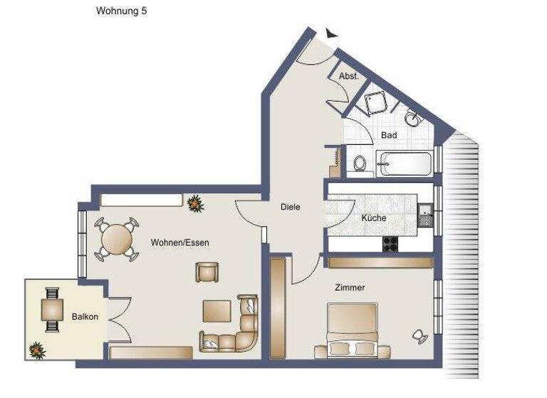 Wohnung zum Kauf 289.000 € 2 Zimmer 77,5 m² 2. Geschoss Breslauer Str. 65 Kelkheim Kelkheim (Taunus) 65779