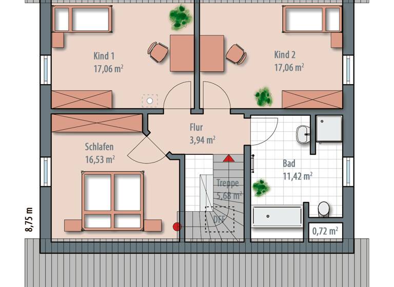 Einfamilienhaus zum Kauf 437.053 € 5 Zimmer 139 m² 517 m² Grundstück Wenings Gedern 63688
