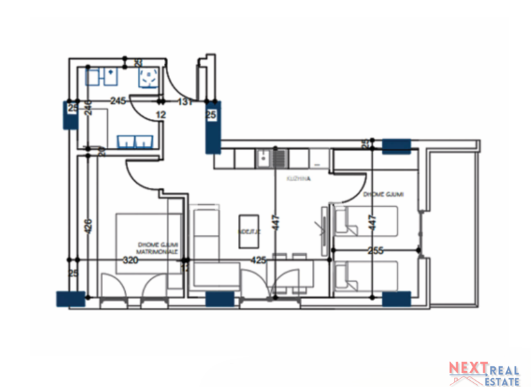 Studio zum Kauf 92.400 € 3 Zimmer 84 m² 2. Geschoss Paskuqan Tiranë 1047