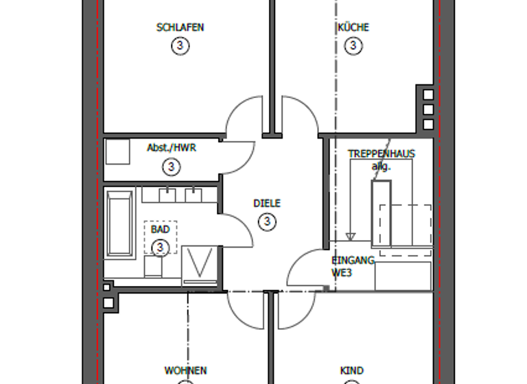 Wohnung zum Kauf 549.500 € 3 Zimmer 104 m² 2. Geschoss Elsa-Brändström-Straße 10 Aachen 52070