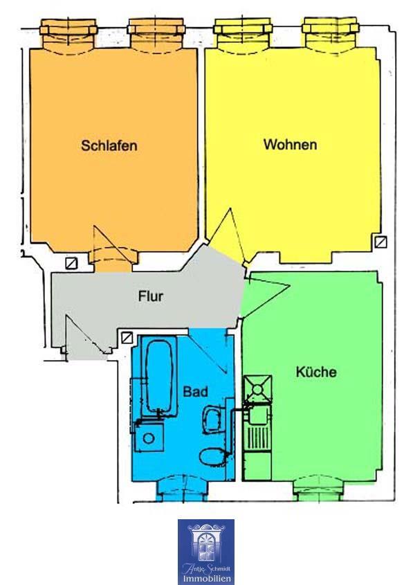 Wohnung zur Miete 390 € 2 Zimmer 60 m²<br/>Wohnfläche 01.03.2025<br/>Verfügbarkeit Meißen Meißen 01662