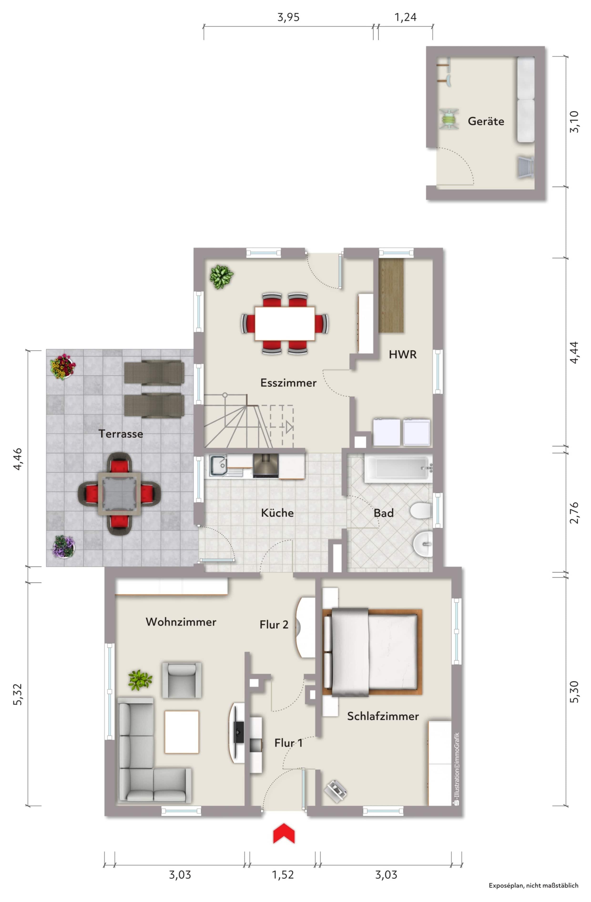 Einfamilienhaus zum Kauf 149.000 € 3 Zimmer 80,3 m²<br/>Wohnfläche 400 m²<br/>Grundstück Reepsholt Friedeburg 26446