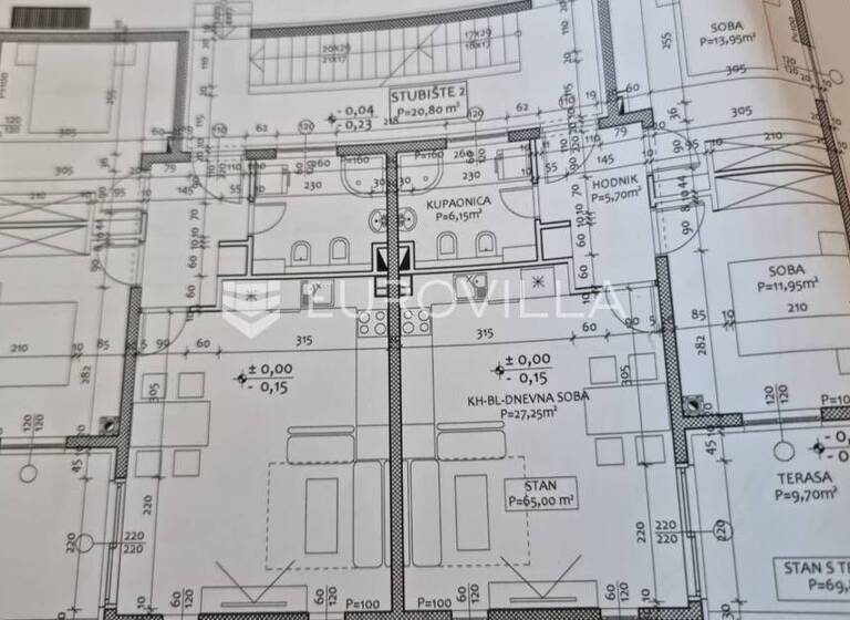 Wohnung zum Kauf 342.265 € 2 Zimmer 69 m² 2. Geschoss Pakostane Pakostane 23211