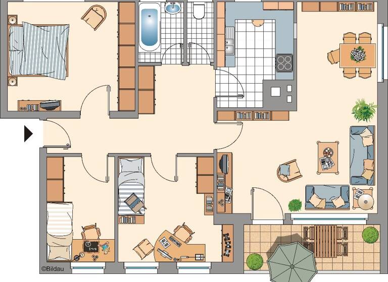 Wohnung zur Miete 619 € 4 Zimmer 82,3 m² 2. Geschoss Oststraße 57 Stolberg 52222