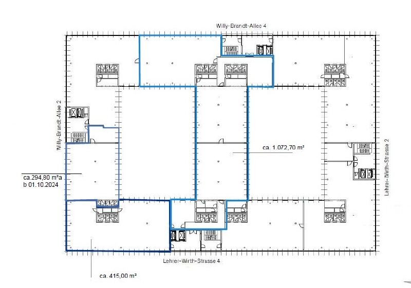 Bürofläche zur Miete provisionsfrei 18 € 415 m²<br/>Bürofläche ab 330 m²<br/>Teilbarkeit Messestadt Riem München 81825