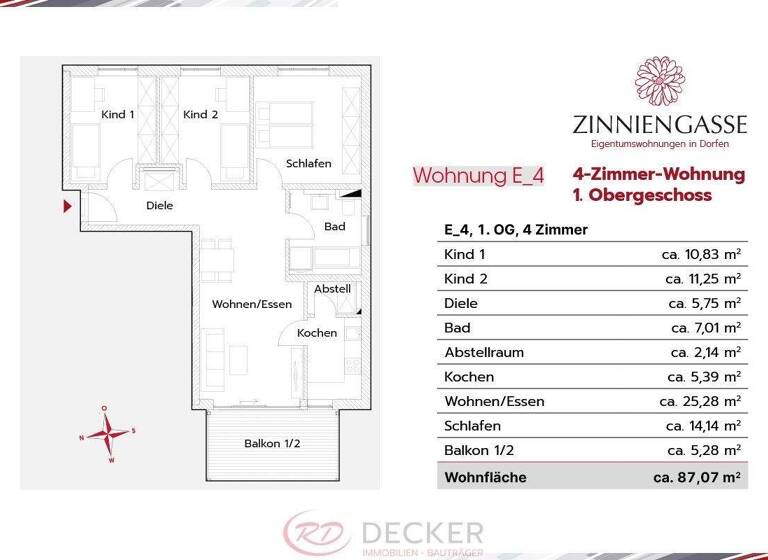 Wohnung zum Kauf 444.000 € 4 Zimmer 87 m² Dorfen 84405