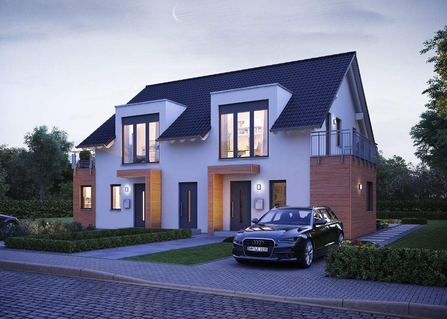 Immobilie in Heiligkreuzsteinach - Neubau MGH - perfekt für zwei Familien - Bild 1