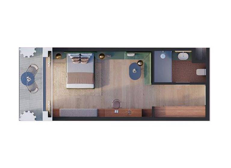 Studio zum Kauf - Erstbezug provisionsfrei 300.137 € 1 Zimmer 49,6 m²