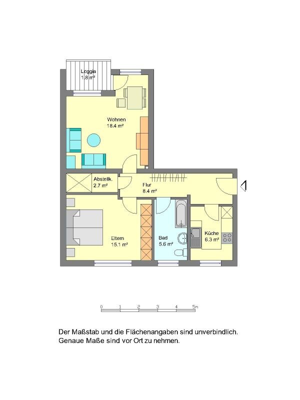 Wohnung zur Miete 579 € 2 Zimmer 59 m²<br/>Wohnfläche 2.<br/>Geschoss Wacholderweg 21 Gütersloh Gütersloh 33330