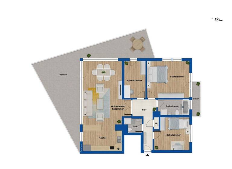 Wohnung zum Kauf 849.000 € 4 Zimmer 133,5 m² 3. Geschoss Köpenick Berlin 12555