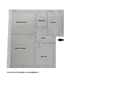 Wohnung zur Miete 390 € 3 Zimmer 58,2 m² 2. Geschoss frei ab sofort Am Mühlberg Cumbach Rudolstadt 07407