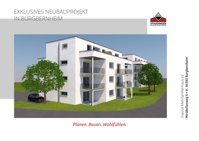 Wohnung zum Kauf - Neubau provisionsfrei als Kapitalanlage geeignet 429.600 € 3 Zimmer 112,1 m² Mirabellenweg 6 Burgbernheim Burgbernheim 91593
