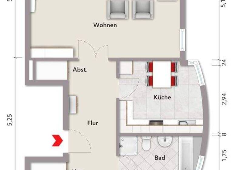 Wohnung zum Kauf 444.444 € 3 Zimmer 99 m² 1. Geschoss frei ab sofort Konradshöhe Berlin 13505