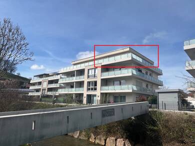 Penthouse zur Miete - Neubau 1.450 € 2,5 Zimmer 105 m² Dachgeschoss frei ab sofort Bahnhofstraße 3/3 Kandern Kandern 79400