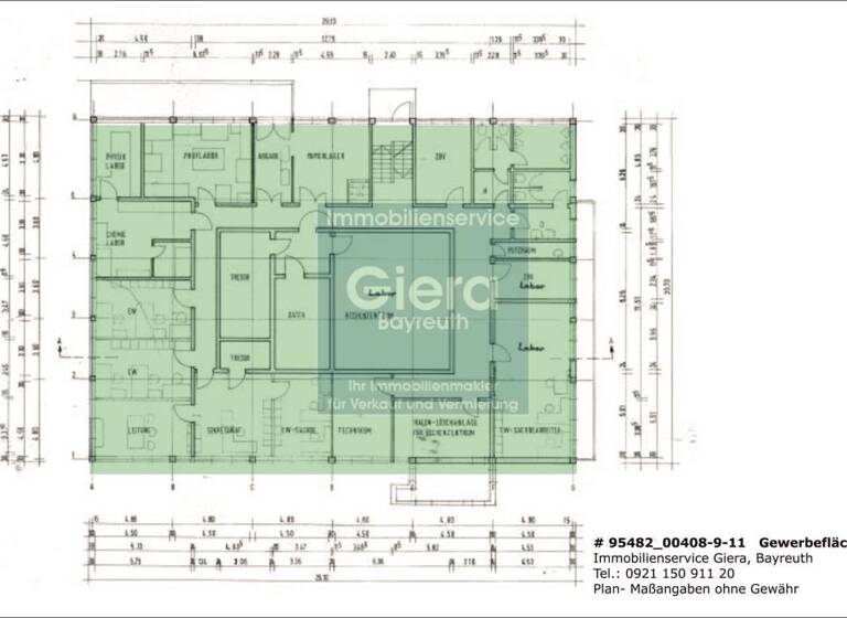Büro zur Miete provisionsfrei 4,50 € 3.412 m² Bürofläche Gefrees 95482