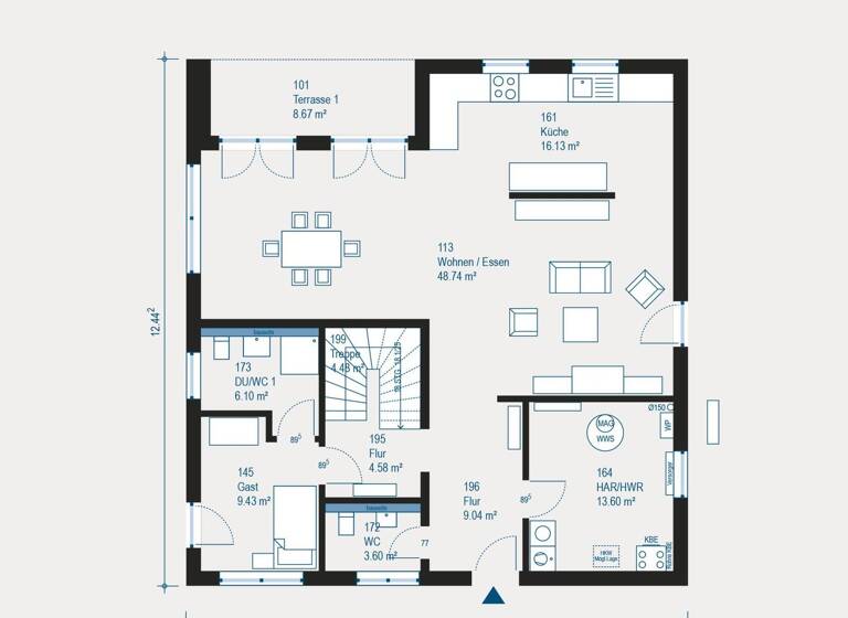 Haus zum Kauf 622.359 € 5 Zimmer 249,5 m² 613 m² Grundstück Schafberg Hunderdorf 94336
