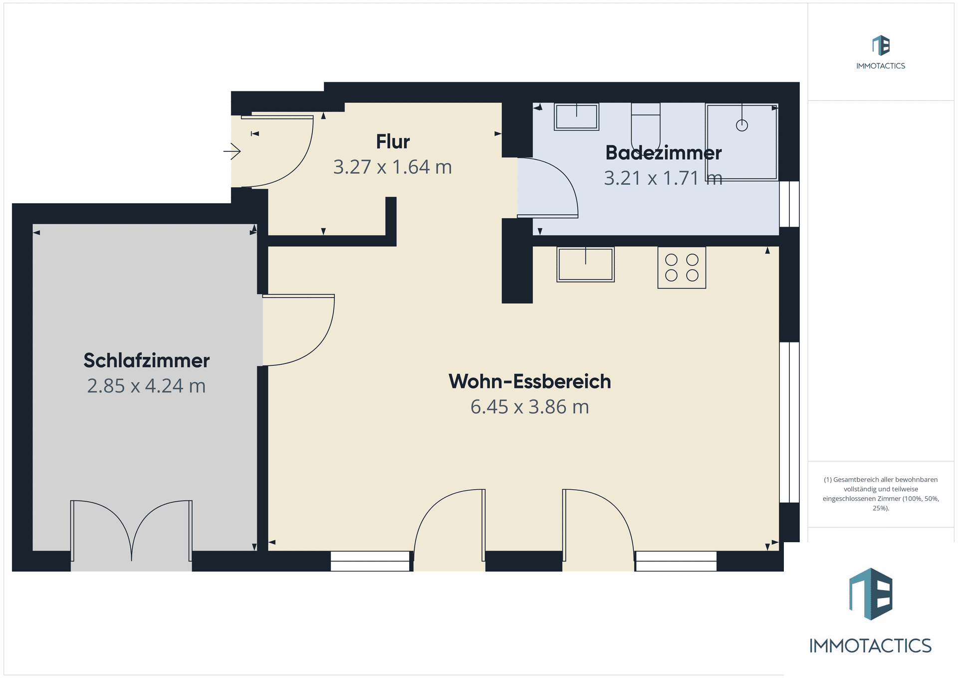 Wohnung zum Kauf 139.000 € 2 Zimmer 41 m²<br/>Wohnfläche EG<br/>Geschoss Idar Idar-Oberstein 55743